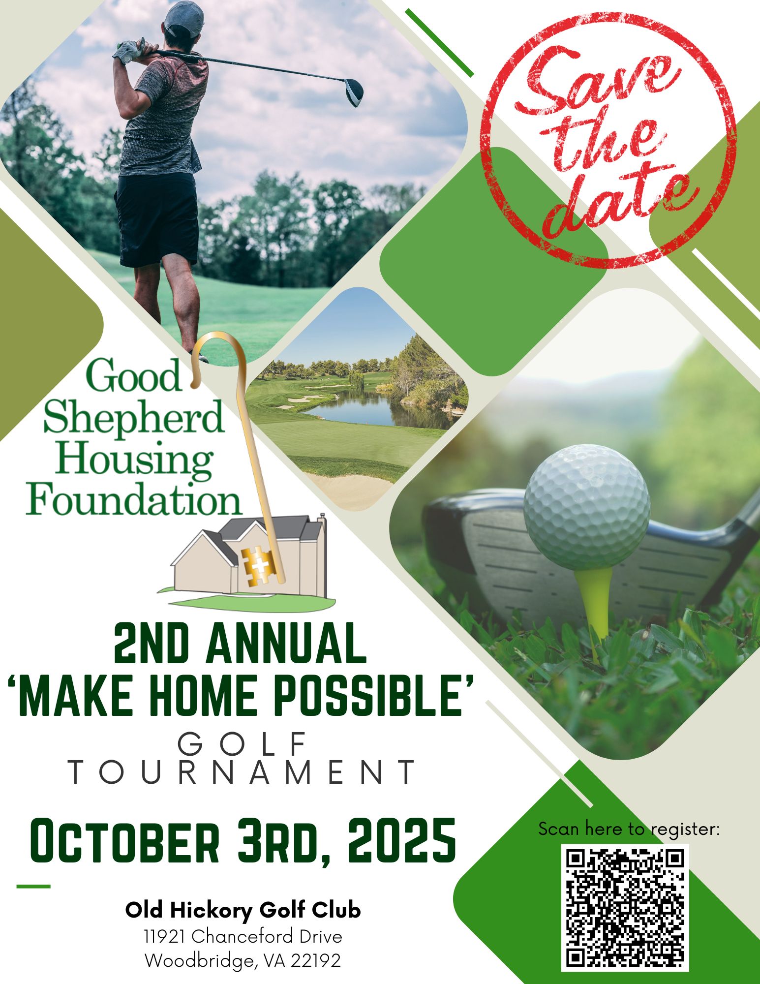 Save the Date for the Second Annual Make Home Possible Golf Tournament